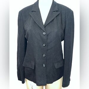 Max & Co classics pin stripe suit blazer lined wool blend 12